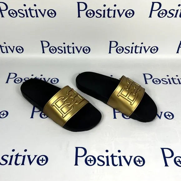 Bally Mens Scotty Gold Rubber Sandals US 10 - Picture 4 of 6